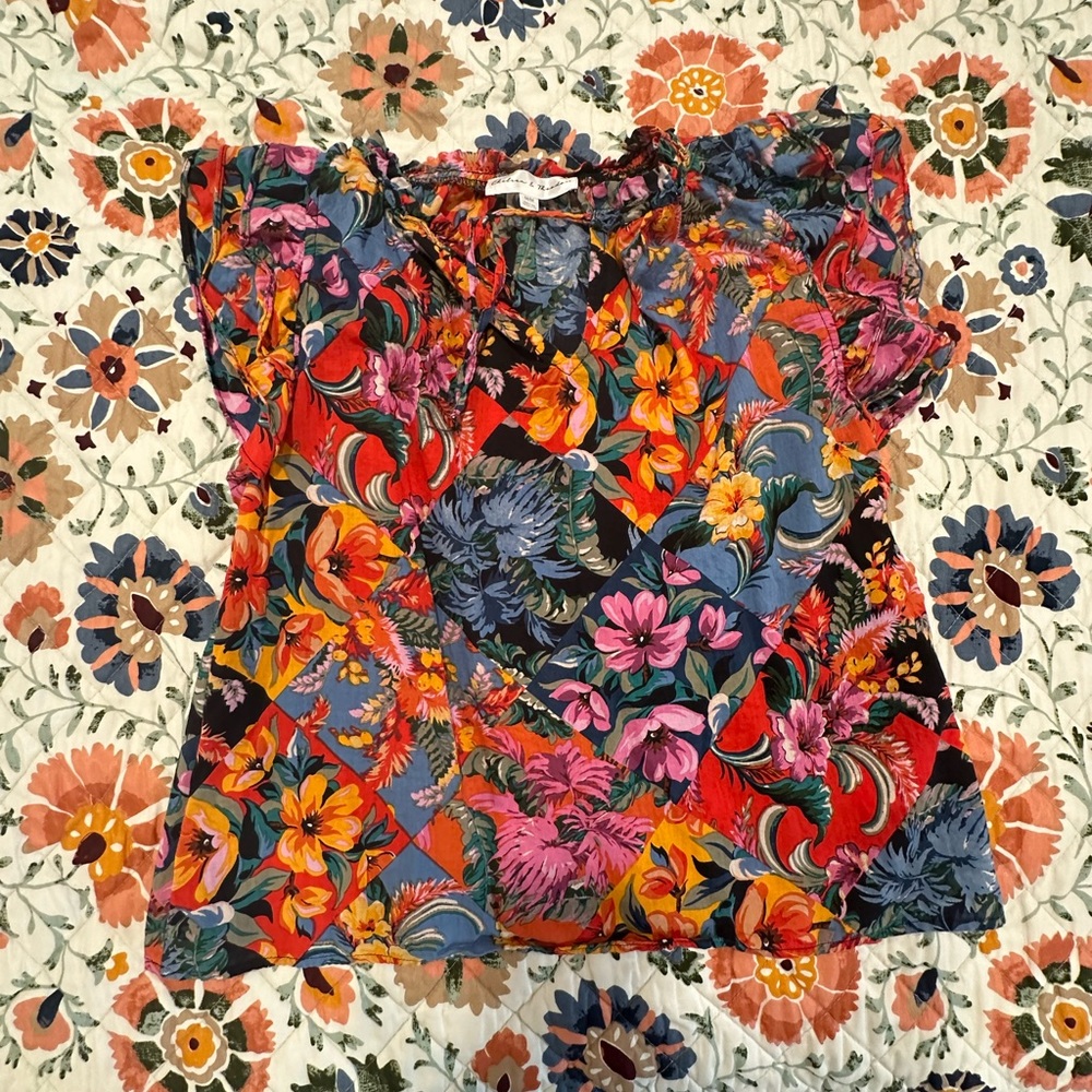 Chelsea & Theodore Multicolor Floral Blouse
